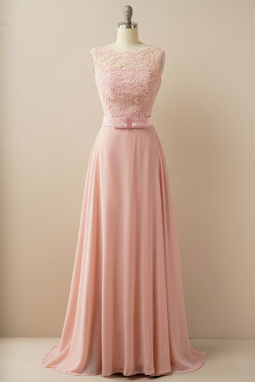 Vestido de baile longo applique